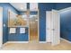 Modern bathroom features a glass shower and ceramic tile floor at 725 Ancient Oaks Dr, Holly Springs, NC 27540