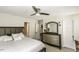 Comfortable bedroom with a ceiling fan and ample closet space at 7528 Argent Valley Dr, Raleigh, NC 27616
