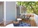 Inviting back porch with stylish seating, perfect for relaxing and enjoying the outdoors at 901 Clifford Dr, Durham, NC 27704