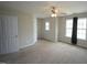 Bedroom with a ceiling fan and natural light from the window at 910 Cedar Creek Dr, Wendell, NC 27591