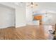 Bright open floor plan featuring hardwood floors, fireplace and easy access to the kitchen at 1012 Trail Stream Way, Knightdale, NC 27545