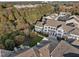 Aerial view showcasing the beautiful community, landscaping and serene surroundings at 10410 Sablewood Dr # 111, Raleigh, NC 27617