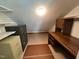 Attic space, with built-in desk, storage cabinet and closet at 106 Orchard Rd, Henderson, NC 27536