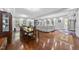 Open-concept living and dining area with hardwood floors and abundant natural light at 108 Ridgepath Way, Cary, NC 27511