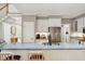 Modern kitchen featuring a large island with bar seating, stainless steel appliances, and ample cabinet space at 108 Sierra Dr, Chapel Hill, NC 27514