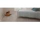 Comfortable bedroom features a rocking horse and a soft color palette at 1120 Scholastic Cir, Durham, NC 27713