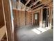 Exposed framing of a bedroom during the construction process at 12 Gates St, Roxboro, NC 27573