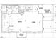 Layout of the first floor showing kitchen, living, dining and stoop at 12 Gates St, Roxboro, NC 27573