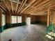 Exposed framing of the living room during the construction process at 12 Gates St, Roxboro, NC 27573