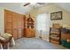 Attic bedroom featuring a closet and storage area at 13816 N Meadows Ct, Wake Forest, NC 27587