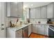 Beautiful kitchen featuring granite countertops and tiled backsplash at 13816 N Meadows Ct, Wake Forest, NC 27587