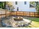 Cozy backyard fire pit area, perfect for outdoor gatherings at 1433 Deltona Dr, Raleigh, NC 27615