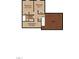 Upstairs floor plan with bedrooms, bathroom, unfinished storage space, and open layout at 1433 Deltona Dr, Raleigh, NC 27615
