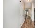 Hallway with wood-look floors at 178 Cullen Ct, Clayton, NC 27520