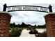 Clayton Municipal Park entrance with brick pillars and a pathway to the park at 178 Cullen Ct, Clayton, NC 27520