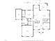 First floor plan displaying the layout of the home including the garage, kitchen, dining area, and study at 188 E Antebellum Dr, Pittsboro, NC 27312