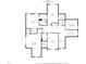 Second floor plan featuring bedrooms, bonus room, and bathrooms, providing a clear overview of the upper level layout at 188 E Antebellum Dr, Pittsboro, NC 27312