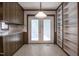 Eat-in kitchen area features white doors and access to the side yard at 206 Rochelle Dr, Knightdale, NC 27545