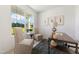Well-lit home office featuring a window, neutral decor, and wood desk at 21 Green Links Dr, Cameron, NC 28326