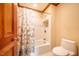 Cozy bathroom featuring a bathtub and shower at 213 Huntington Dr, Chapel Hill, NC 27514