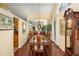 Formal dining room with ample seating and elegant decor, perfect for hosting gatherings at 227 Windlestraw, Pittsboro, NC 27312