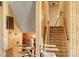 An interior view of an old stairway with a stair lift at 2510 Poplar Creek Rd, Henderson, NC 27537