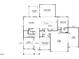 First floor floor plan showing kitchen, living, dining, and garage at 315 Adams Pointe Ct, Angier, NC 27501