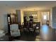 Living space with fireplace and a built-in bookcase creating a comfortable living space at 48 Cullen Ct, Clayton, NC 27520