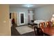Open-concept living room with a view to the dining area, offering a spacious and inviting atmosphere at 48 Cullen Ct, Clayton, NC 27520