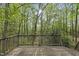 Back deck with wooded view at 50 Beech Trl, Garner, NC 27529