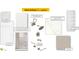 Bathroom selection package featuring cabinets, countertops, faucets, tile, shower and accessories at 512 Eastwood St, Durham, NC 27704
