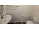Powder room featuring a modern vanity and fixtures at 512 Eastwood St, Durham, NC 27704
