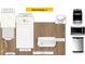 Kitchen selection package includes stainless steel appliances, lighting, flooring, and hardware at 512 Eastwood St, Durham, NC 27704