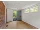 Finished basement with an exit door to the backyard at 611 Beaver Dam Rd, Raleigh, NC 27607