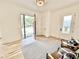 Welcoming foyer featuring a contemporary front door, neutral decor, and a view of the front yard at 622 Glascock St, Raleigh, NC 27604