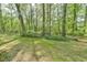 Lush backyard with mature trees and sunlight at 775 Old Graham Rd, Pittsboro, NC 27312