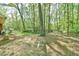 Expansive backyard surrounded by mature trees, creating a private and serene setting at 775 Old Graham Rd, Pittsboro, NC 27312