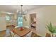 Dining room with view to kitchen and living room at 775 Old Graham Rd, Pittsboro, NC 27312