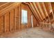 Unfinished attic space provides potential for customization and additional storage at 83 Calabria Ct, Clayton, NC 27527