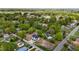 Distant aerial of a new construction duplex in a residential area at 834 Day Ave, Burlington, NC 27217