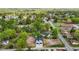 Aerial view showcasing a modern duplex amidst lush greenery in a residential neighborhood at 836 Day Ave, Burlington, NC 27217