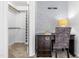 Bedroom with desk, zebra chair, and walk in closet at 8409 Muirfield Dr, Fuquay Varina, NC 27526