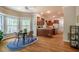 Open concept kitchen with hardwood floors and lots of natural light at 910 Old Orchard Rd, Chapel Hill, NC 27517