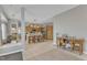 Spacious area with a view to a kitchen, perfect for dining and entertaining at 9332 Leslieshire Dr, Raleigh, NC 27615