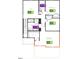 Second floor layout features primary bedroom, bedrooms 2 & 3, loft and linen closet at 952 Emmer St, Rolesville, NC 27571