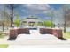 Waterside gazebo with brick entrance columns and scenic views of lake at 1200 Gathering Park Cir # 302, Cary, NC 27519