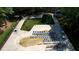 Aerial view of the community pool and lounge area at 12124 Warwickshire Park, Raleigh, NC 27613