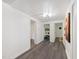 Hallway with clean lines and a minimalist design, connecting to various rooms in the home at 1243 Nc 231, Wendell, NC 27591