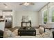 Open floor plan showcasing the living room and kitchen area at 1614 Brussels Drive Dr, Apex, NC 27502