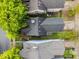 An aerial view showing well-kept roofs, mature trees, and tidy yards at 1640 Legendary Ln, Morrisville, NC 27560